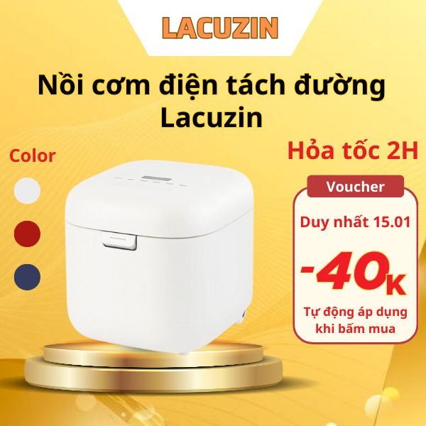 Nồi cơm điện tách đường Lacuzin - LCZ2020 hàng chính hãng bảo hành 12 tháng