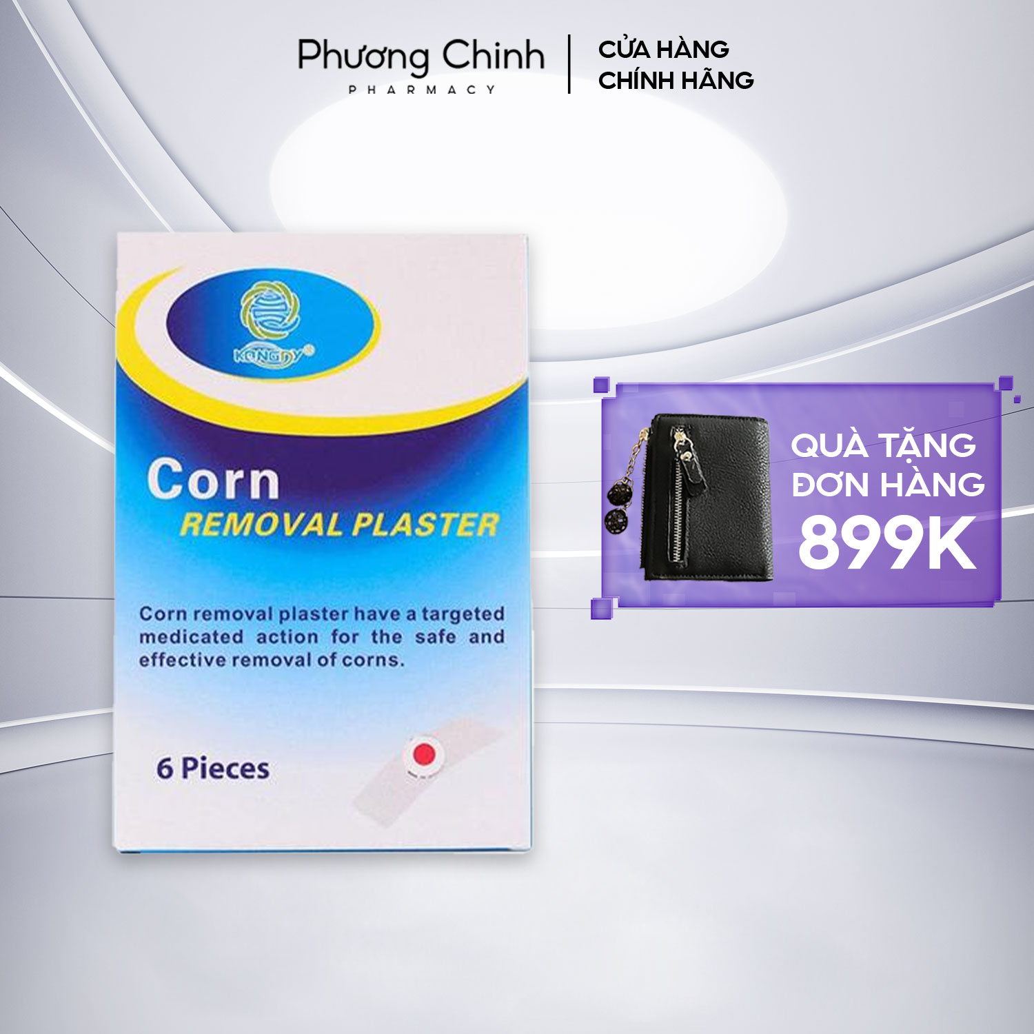 Miếng dán mụn cóc corn plaster kangdi fobe tại nhà ngăn chặn mụn cóc hiệu quả không tái phát hộp 6 miếng