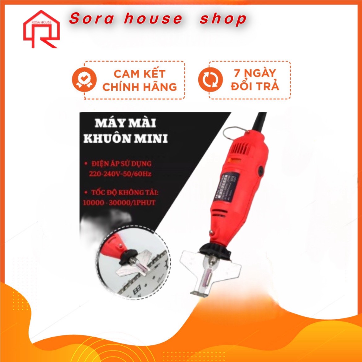 Máy mài khuôn mini grinder 5 cấp độ nhanh chậm mài, khoan, cắt, điêu khắc, làm lũa gỗ, chà nhám, đánh bóng