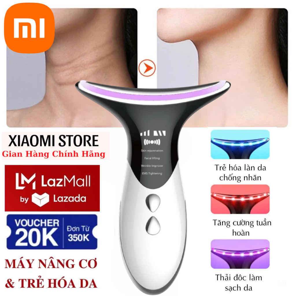 Xiaomi Giảm Hết Cỡ Lazmall Deal Hời Máy Đẩy Tinh Chất ,Máy Massage Nâng Cơ Mặt Kết Hợp Điện Châm Ems Công Nghệ Xiaomi Máy Đẩy Tinh Chất Nâng Cơ Mặt , Cổ ,Máy Massage Mặt Chống Nhăn Và Kết Hợp Điện Châm Ems Làm Sạch Thu Nhỏ Lỗ Chân Lông Trẻ Hóa Làn Da