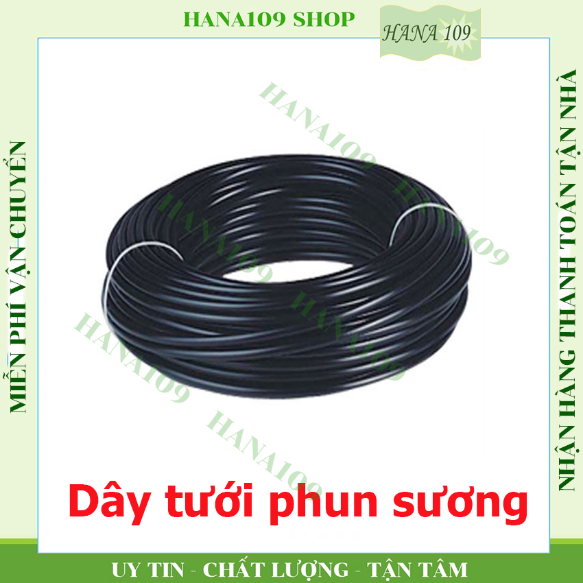 Cuộn dây tưới cây phun sương, ống tưới phun sương nhựa PE dẻo cao cấp dài 40 mét dùng kết hợp béc phun sương, béc tưới nhỏ giọt, béc tưới bọ, hệ thống tưới phun sương làm mát