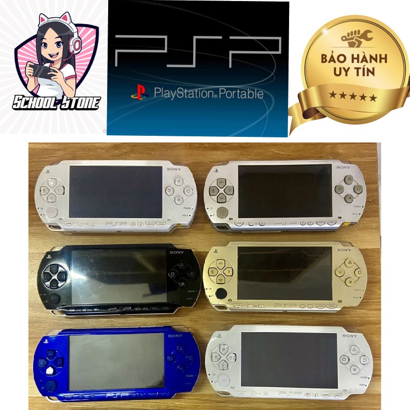 Sony psp 1000 + full 6 hệ game psp/ps1/nes/snes/gba/cps + hỗ trợ update trọn đời máy