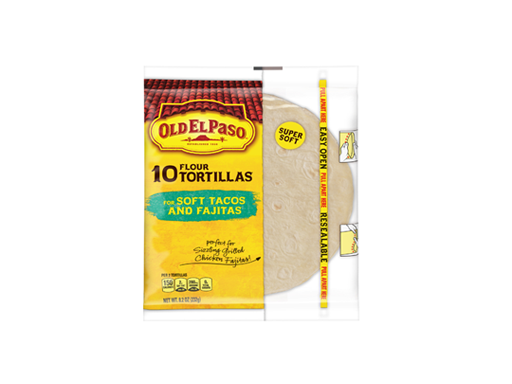Vỏ bánh Tortillas Old El Paso 232g- Nhập khẩu Mỹ (gói 10 cái)