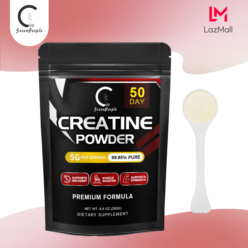 GPGP GreenPeople Creatine Monohydrate Powder Bổ sung Creatine cao cấp cho sự phát triển cơ bắp, tăng sức mạnh, tăng cường sản lượng năng lượng và cải thiện hiệu suất thể thao -Unflavored