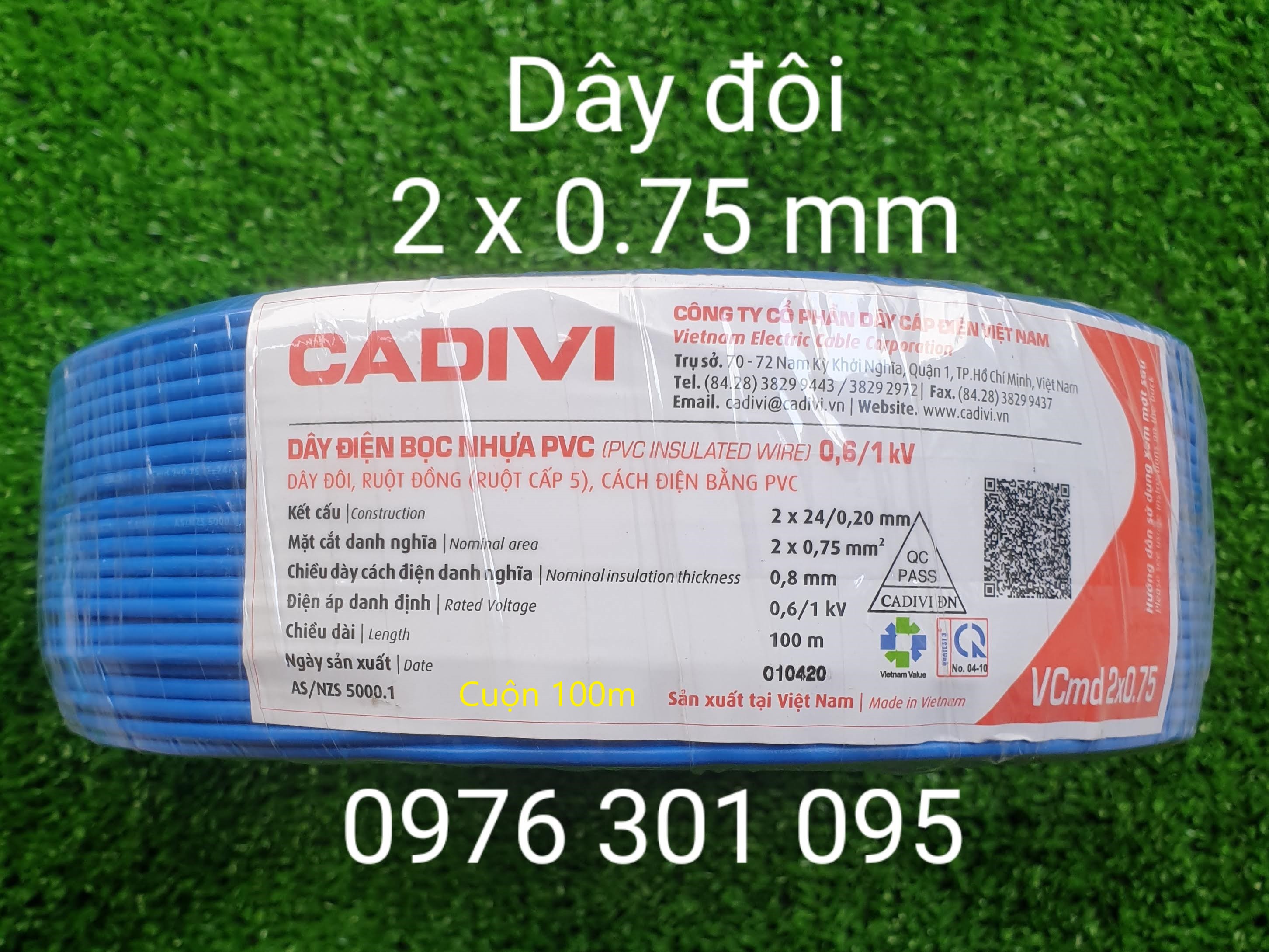 Dây điện đôi vcmd / 2x0.75