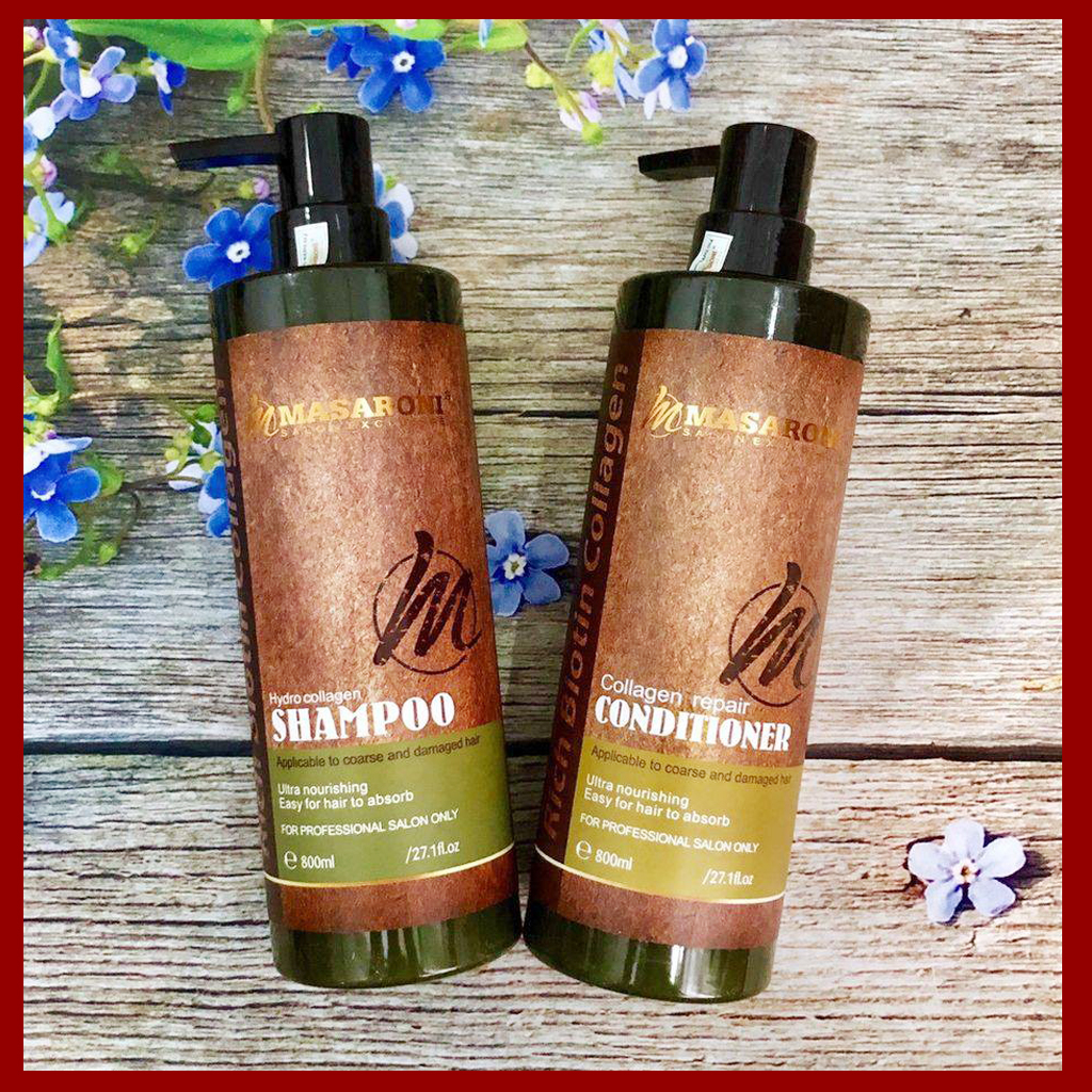 Dầu gội dầu xả Masaroni Rich Biotin Collagen phục hồi,chống rụng và giữ màu tóc hàng chính hãng 500ml, bộ dầu gội đang trong chương trình khuyến mãi tết tới ngày 15/2 - Kanaval Official Store