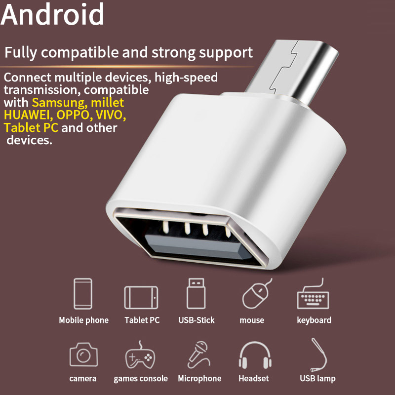 Đầu chuyển otg từ usb sang đầu micro usb