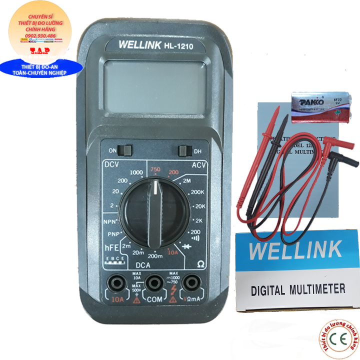 [HCM]Wellink HL-1210 đồng hồ vạn năng WELLINK HL 1210