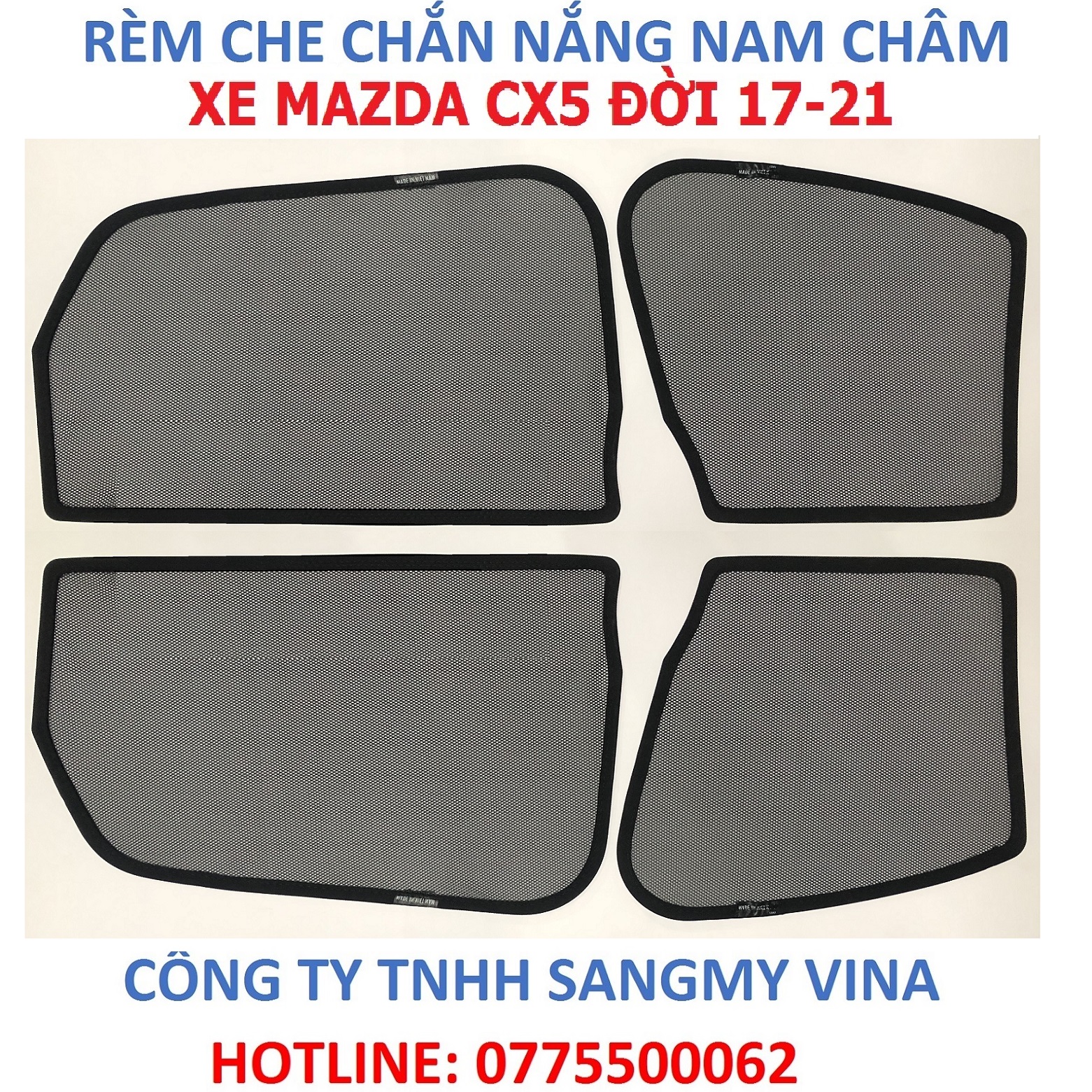 Rèm che chắn nắng nam châm xe mazda cx5 đời 2017-2021