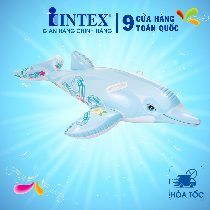 Phao bơi cá heo cho bé intex 58535