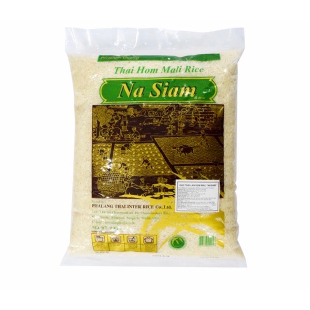 Thai hom mali rice “na siam” gạo thái lan hom mali 2kg - gạo ngon nhất thế giới