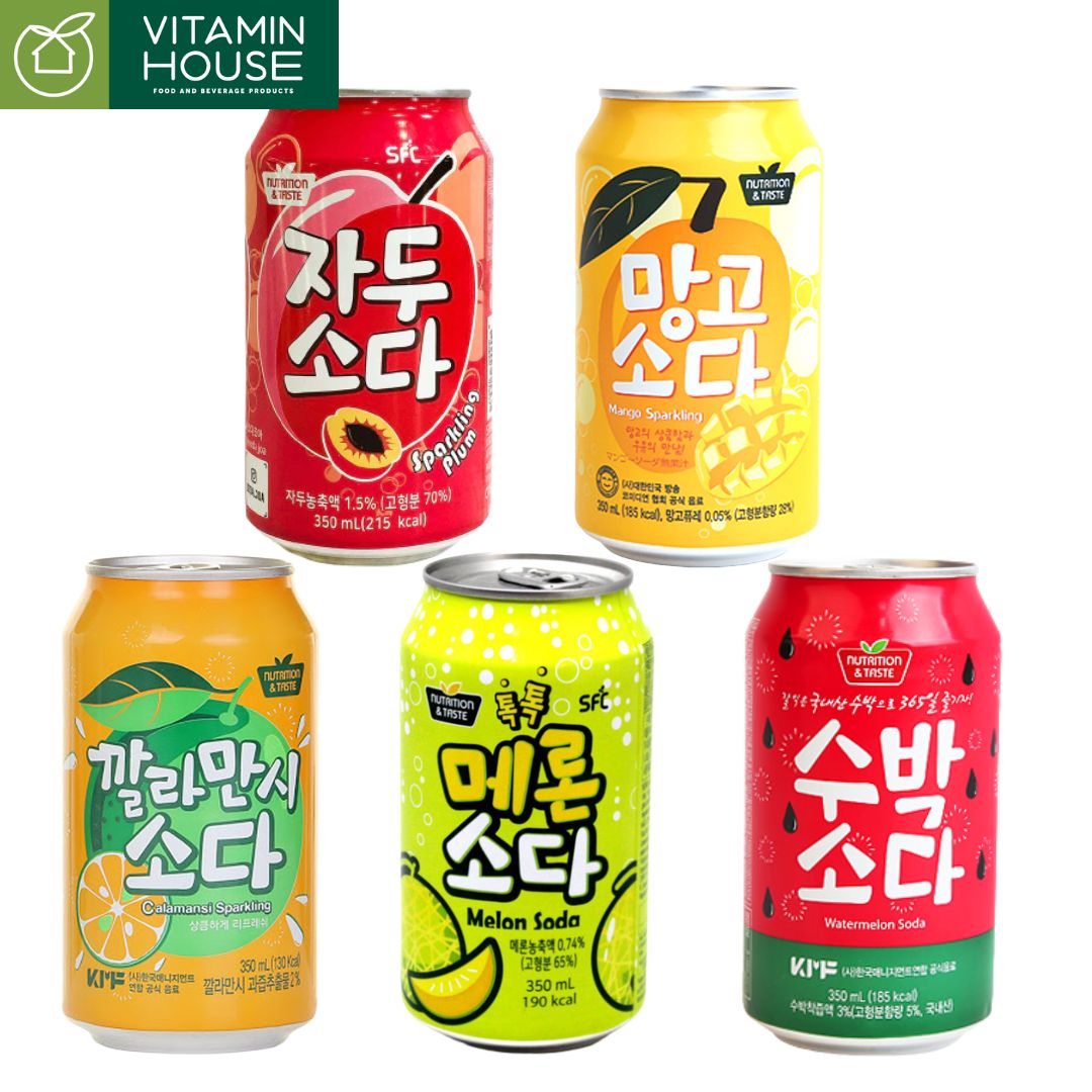 Soda sfc hàn quốc nhiều vị 350ml