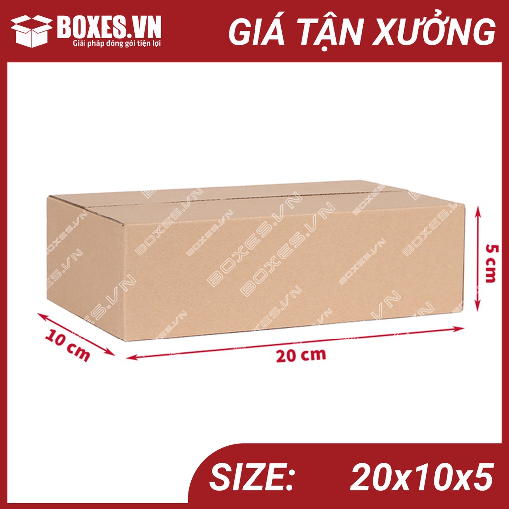 20x10x5 Combo 100 hộp carton Boxes đóng gói hàng giá tại xưởng