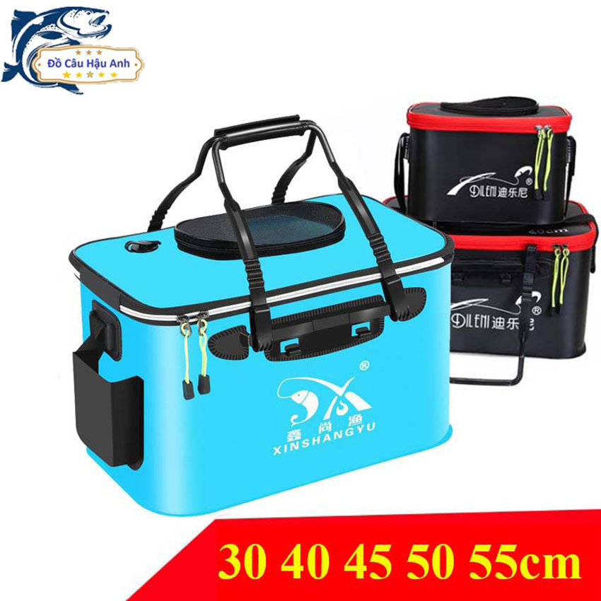 Thùng đựng cá đi câu thùng đựng cá gấp gọn đa năng cao cấp kk8