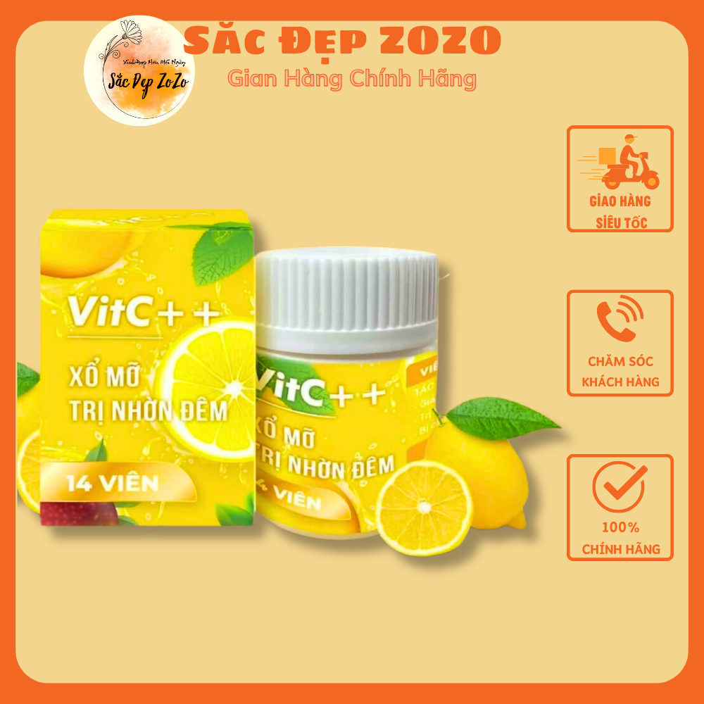 Viên Uống Xổ Mở Vitc Siết Eo Ban Đêm Hộp 14 Viên