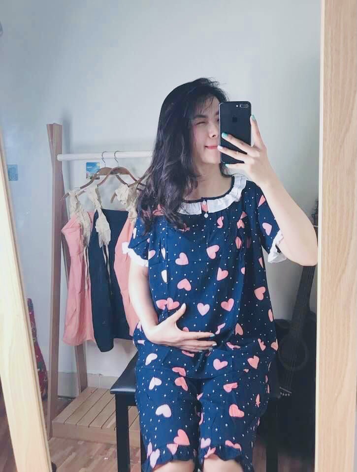 ĐỒ BỘ LỬNG BẦU BIG SIZE VM MOM, LỤA MỀM MÁT MÙA HÈ MẶC THOẢI MÁI CÓ THUN ĐIỀU CHỈNH BỤNG