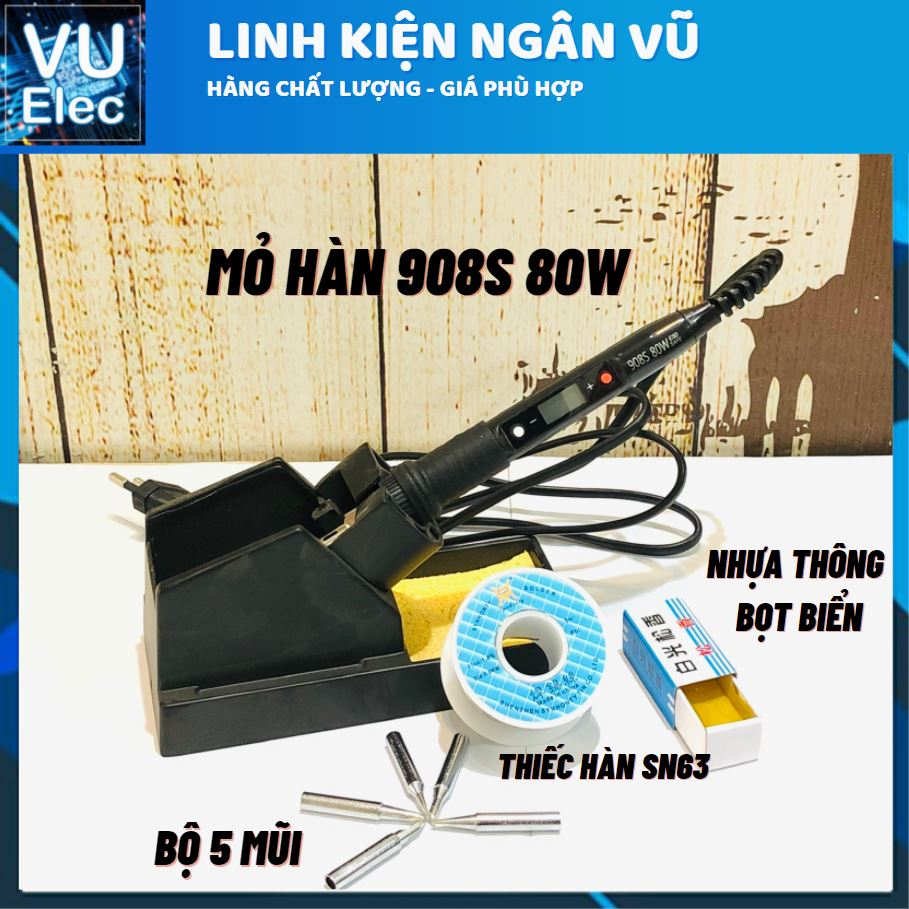 Mỏ hàn thiếc cao cấp (có LCD hiển thị và điều chỉnh nhiệt độ) cao cấp