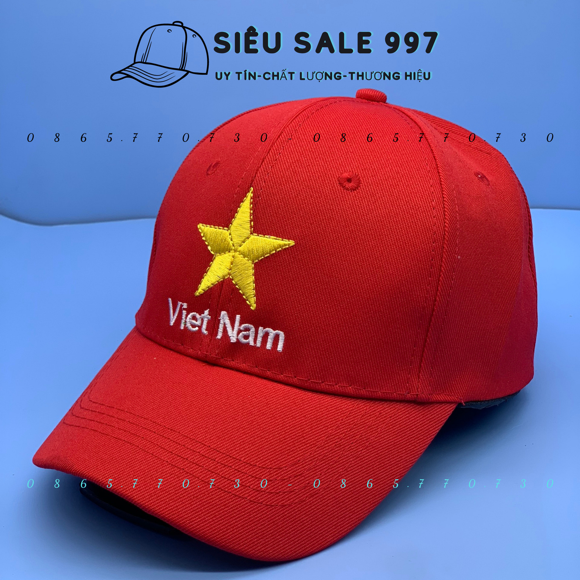 NÓN LƯỠI TRAI VIỆT NAM - NÓN KÊT THÊU NGÔI SAO  - NÓN KẾT THÊU VIỆT NAM