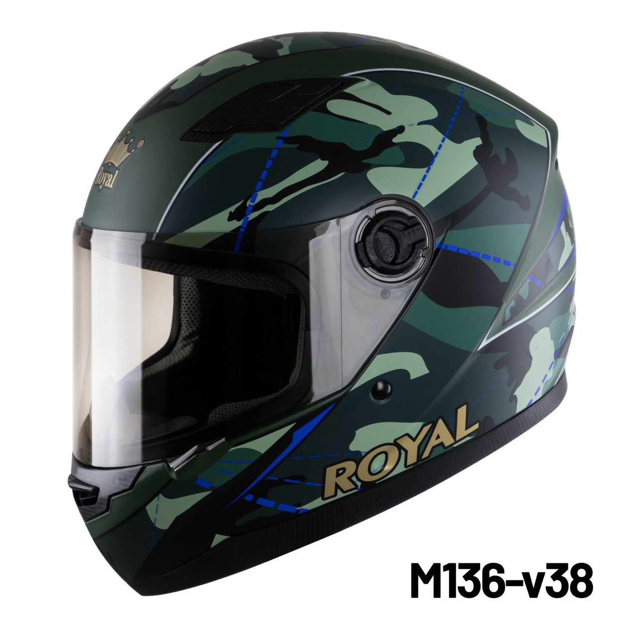 MŨ BẢO HIỂM FULLFACE CHÍNH HÃNG ROYAL M136