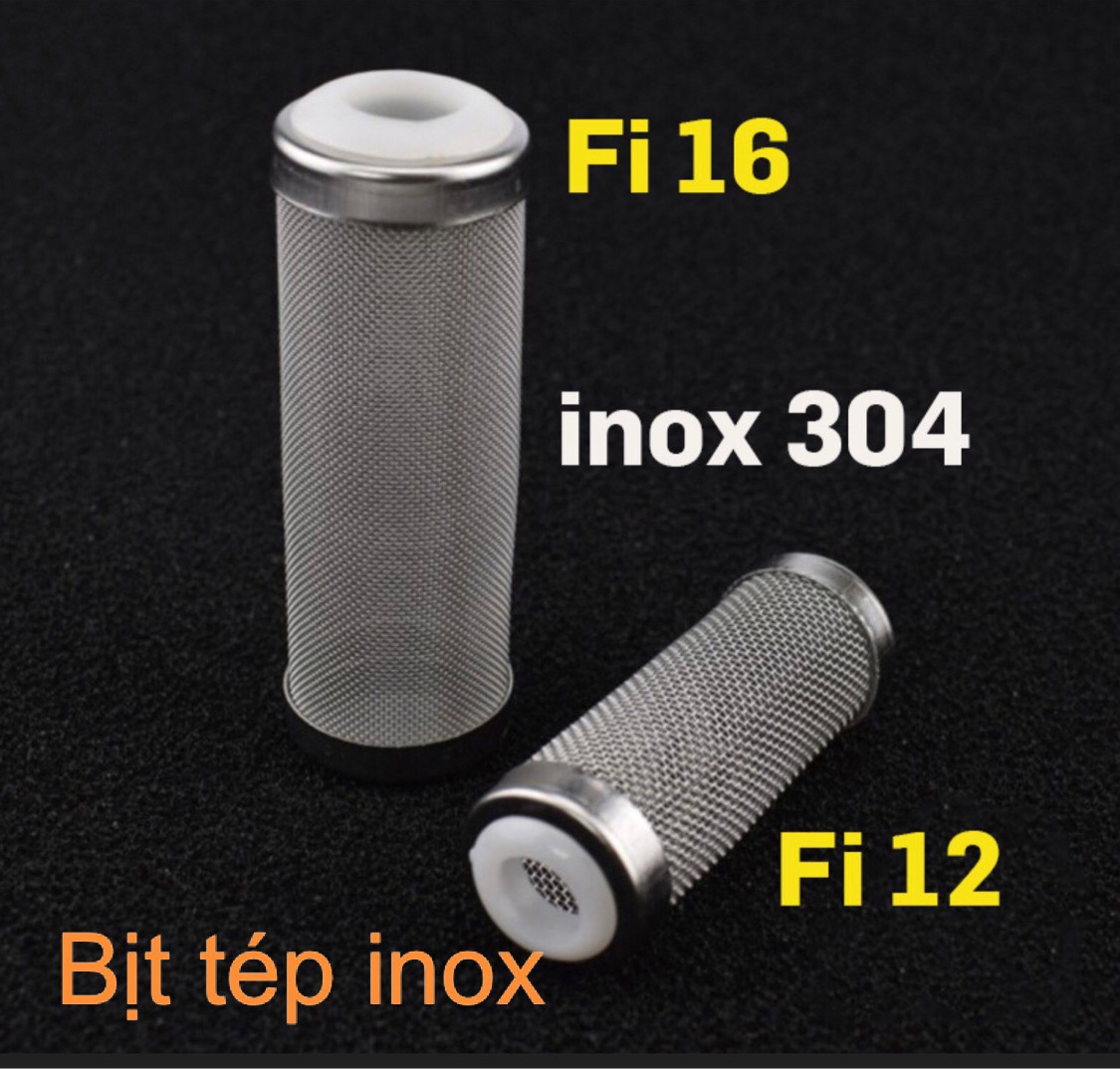 Bịt tép inox FI 16, lưới chắn tép inox