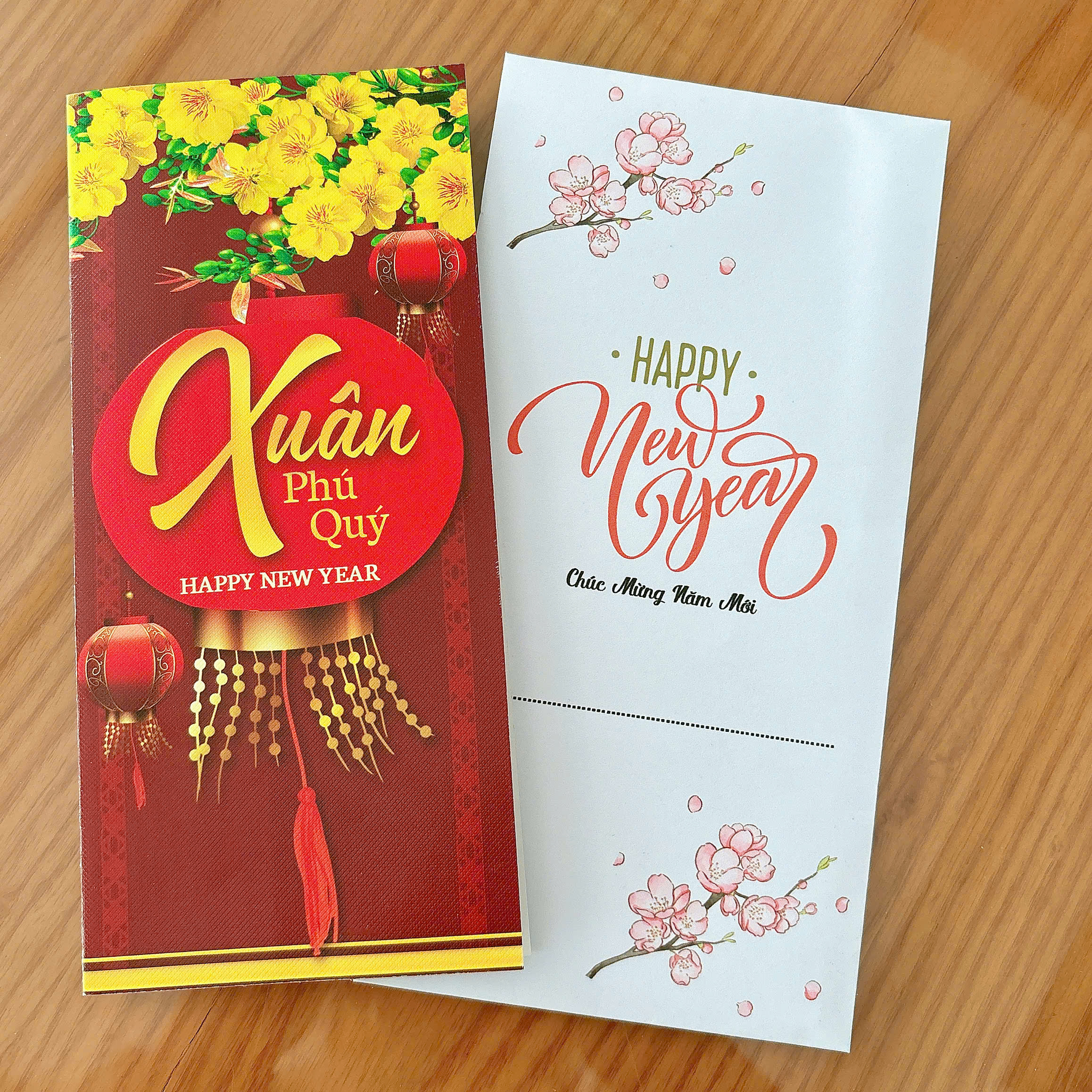 COMBO 3  Thiệp xuân có lời chúc, Thiệp chúc tết Ất Tỵ 2025  in sẵn lời chúc tặng khách hàng