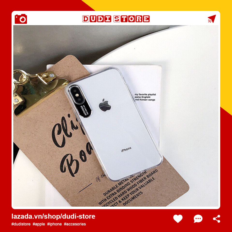 Ốp Auto Focus viền dẻo Chống ố, bảo vệ camera toàn điện iphone 6,6p,7p,8p,X,Xsmax- D. Store