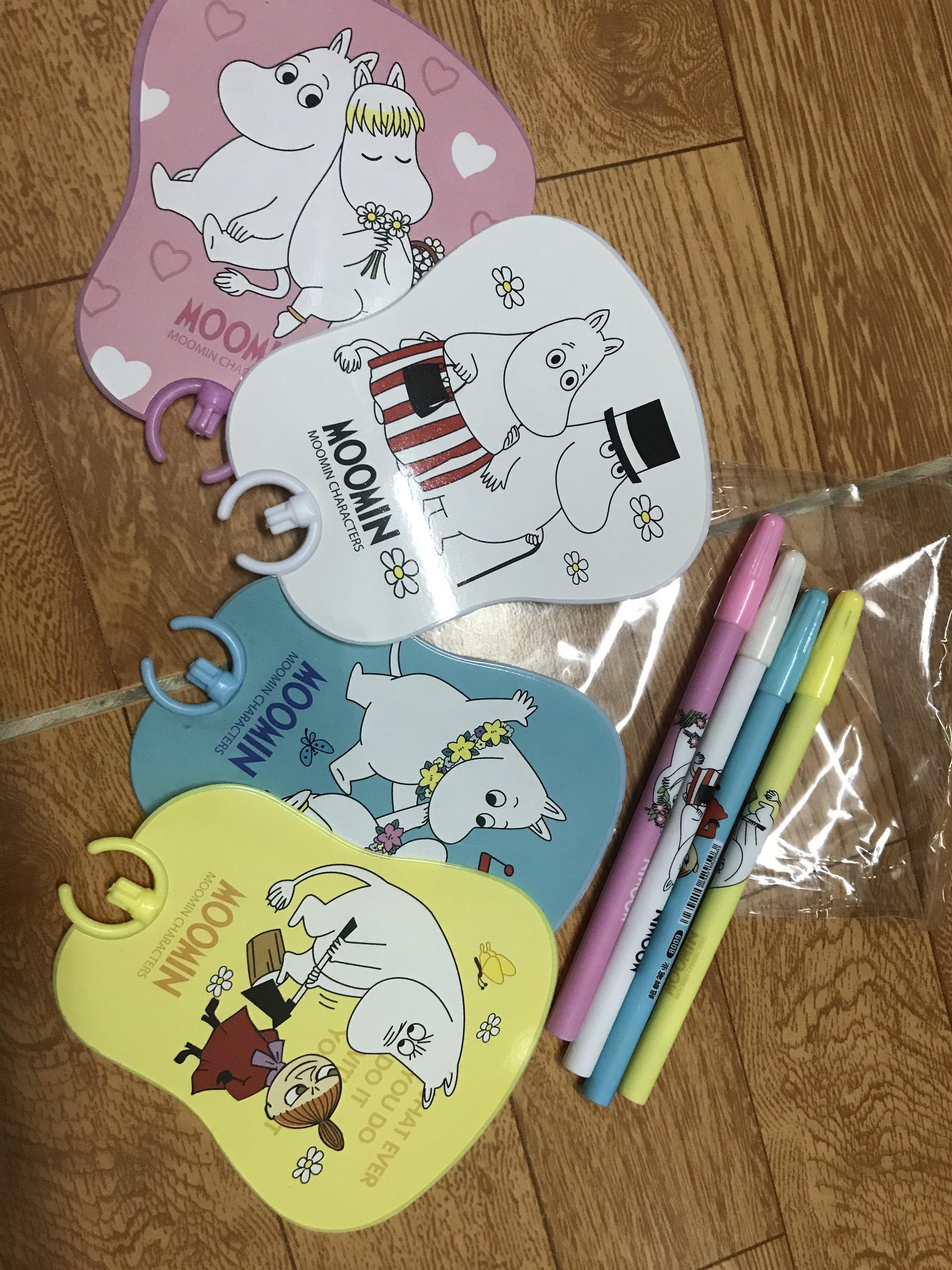 Bút bi quạt moomin cute