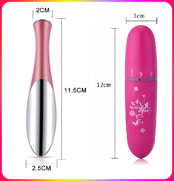 (Quà Tặng) Combo 2 Mát xa mắt rung mini (Tặng Kèm 1 SP Ngẫu Nhiên) - Electric Mini Vibrations Pouch Eye Massage Pen (Bút Massage mini cầm tay, máy mát xa mắt mini)