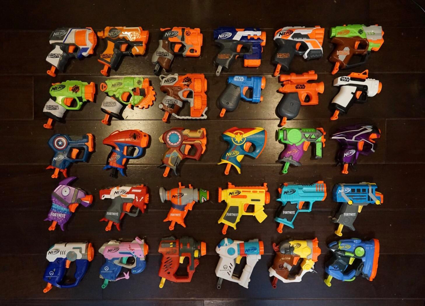 Hộp đồ chơi que xốp mềm Nerf Microshots Series USA cao cấp