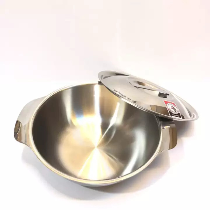 [HCM]THỐ INOX DẸP 20 CM CÓ NẮP - 123020