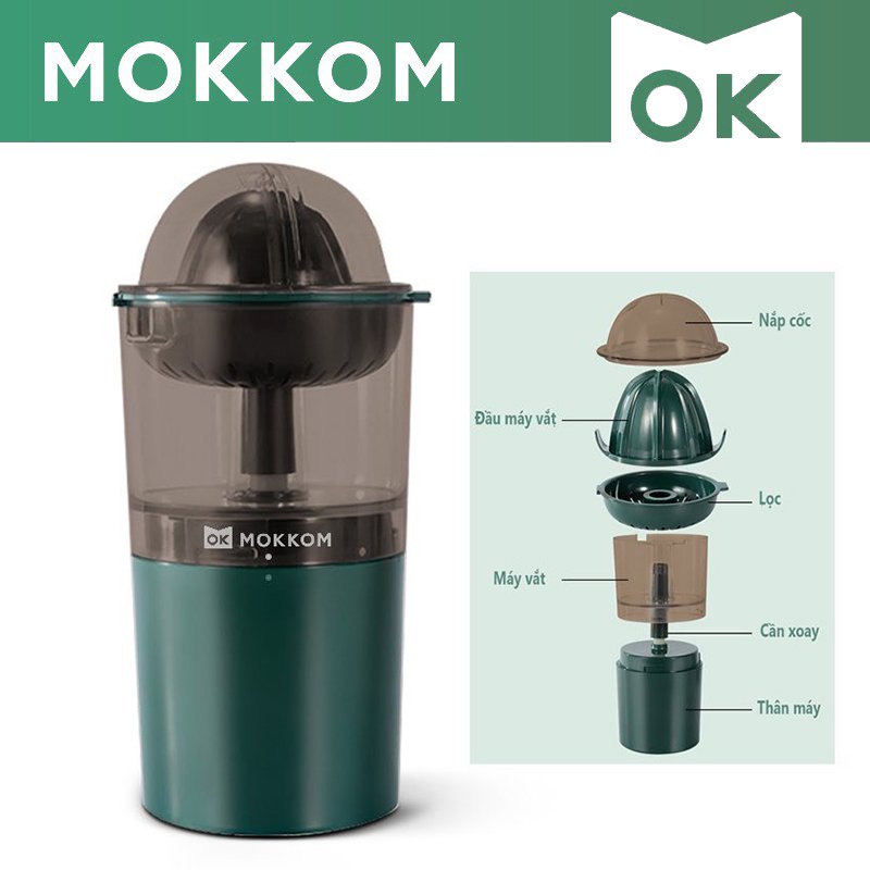 Máy vắt cam tự động mokkom sạc pin 1h