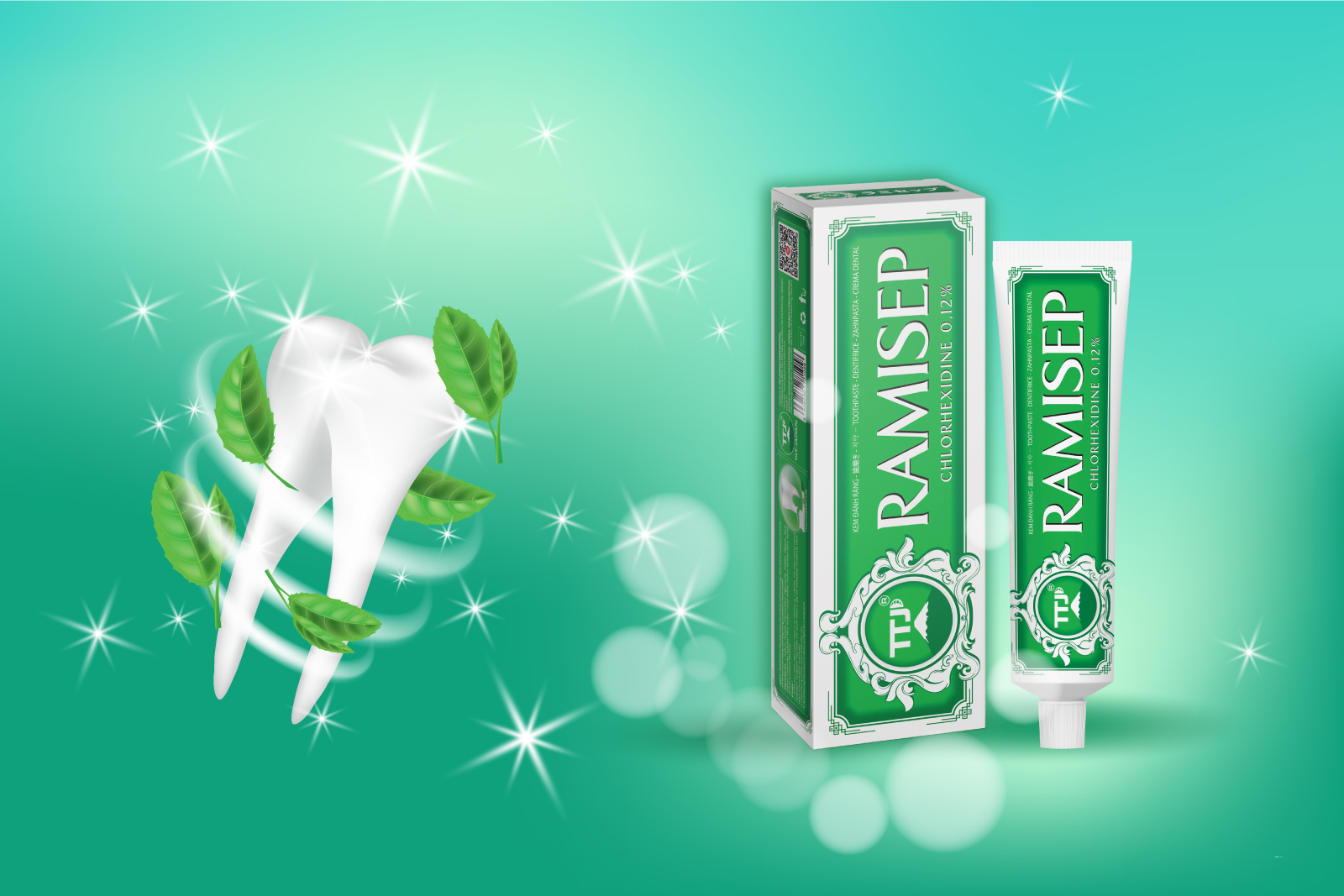 Kem đánh răng RAMISEP Chlorhexidine 0.12%