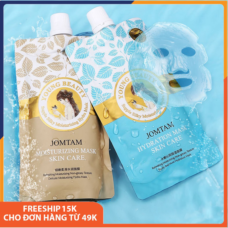 Túi mặt nạ ngủ dạng thạch JOMTAM mặt nạ dưỡng ẩm, giúp da sáng màu, se khít lỗ chân lông, làm săn và tăng độ đàn hồi, chống lão hóa, mặt nạ ngủ dưỡng trắng da, mặt nạ ngủ dễ thương Melystore SPU075