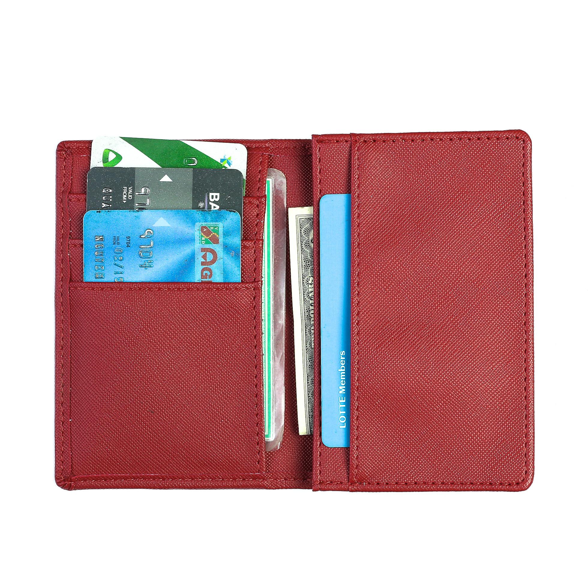 Ví Bóp Nam Nữ Nhỏ Gọn Nhiều Ngăn Để Thẻ CMND Galaxy Store GVMB01 (Đen)