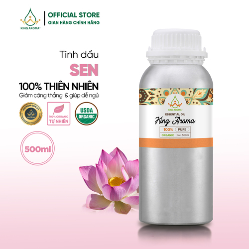 Tinh dầu thiên nhiên hoa sen king aroma mẫu thử 100ml/500ml/1l