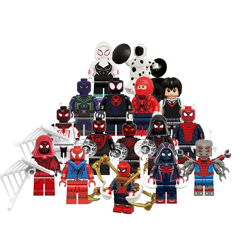 Minifigures Lắp Ráp Mô Hình Nhân Vật Người Nhện Hoạt Hình Spider Man Verse