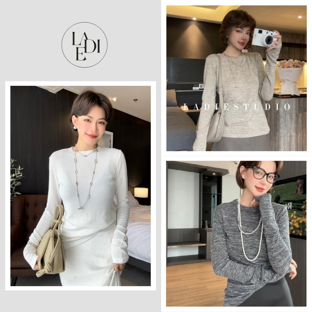 Áo thun giấy tay dài cơ bản Felie Top, AO55, Ladie Studio