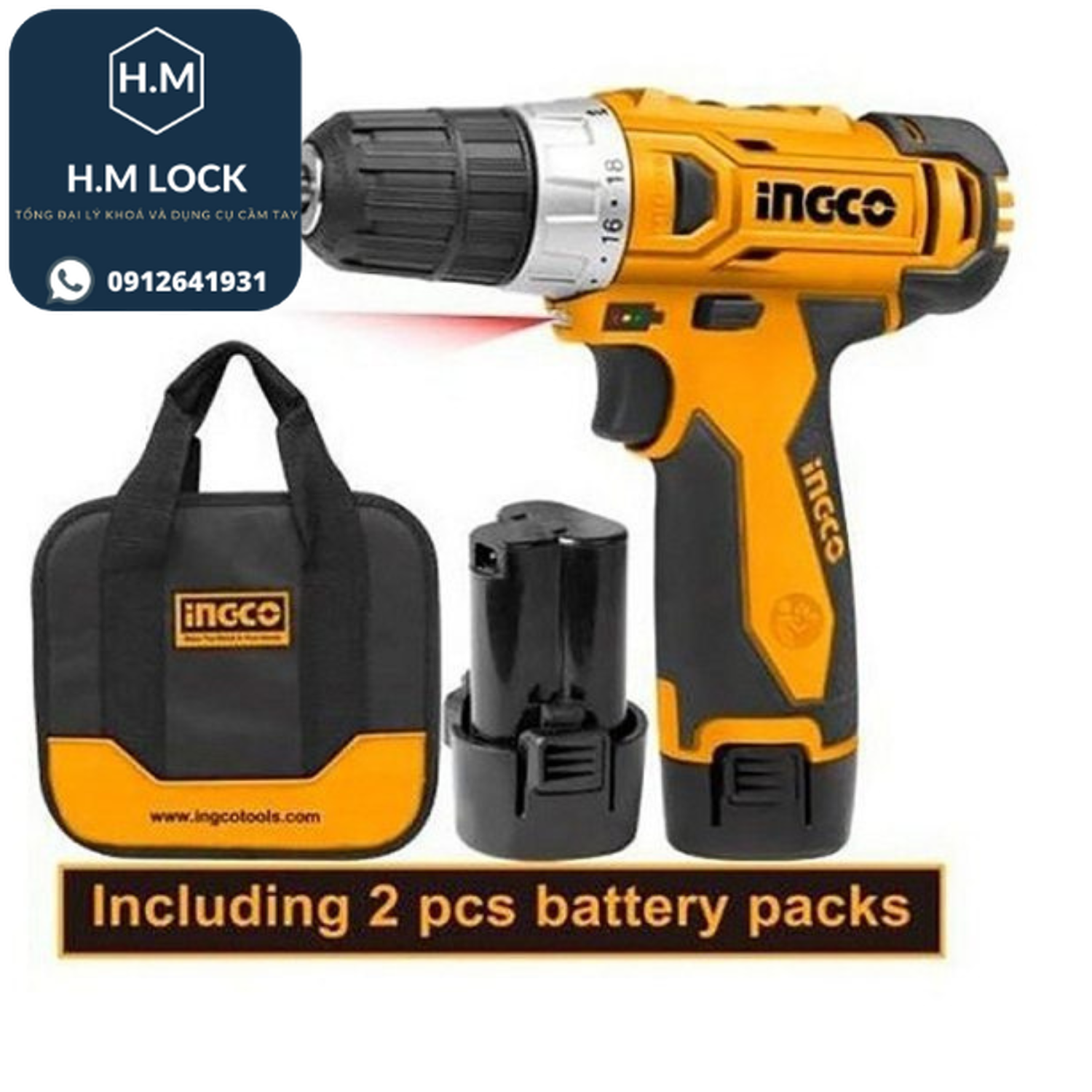 [2022] 12V MÁY KHOAN VÀ VẶN VÍT DÙNG PIN INGCO - HÀNG CHÍNH HÃNG - CDLI228120-2