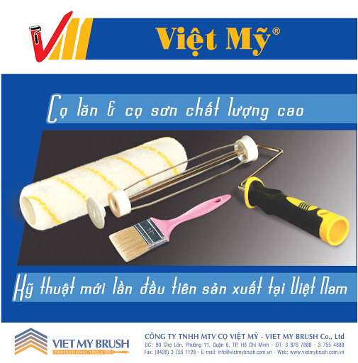 Rulô cọ lăn sơn việt mỹ. gồm đa dạng kích cỡ đủ size. hàng chuẩn uy tín chất lượng