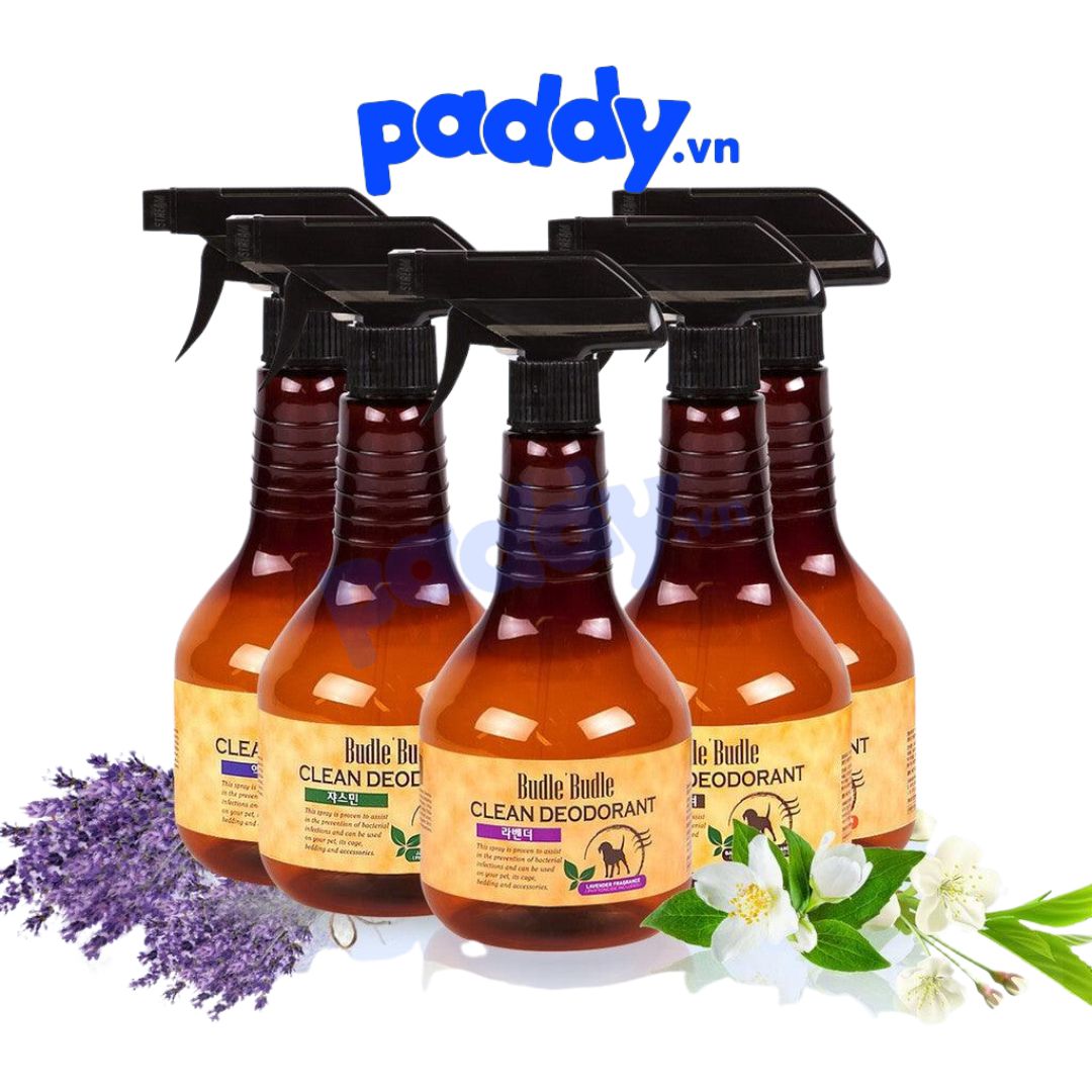 Xịt khử mùi chó mèo & dưỡng lông budle 530ml