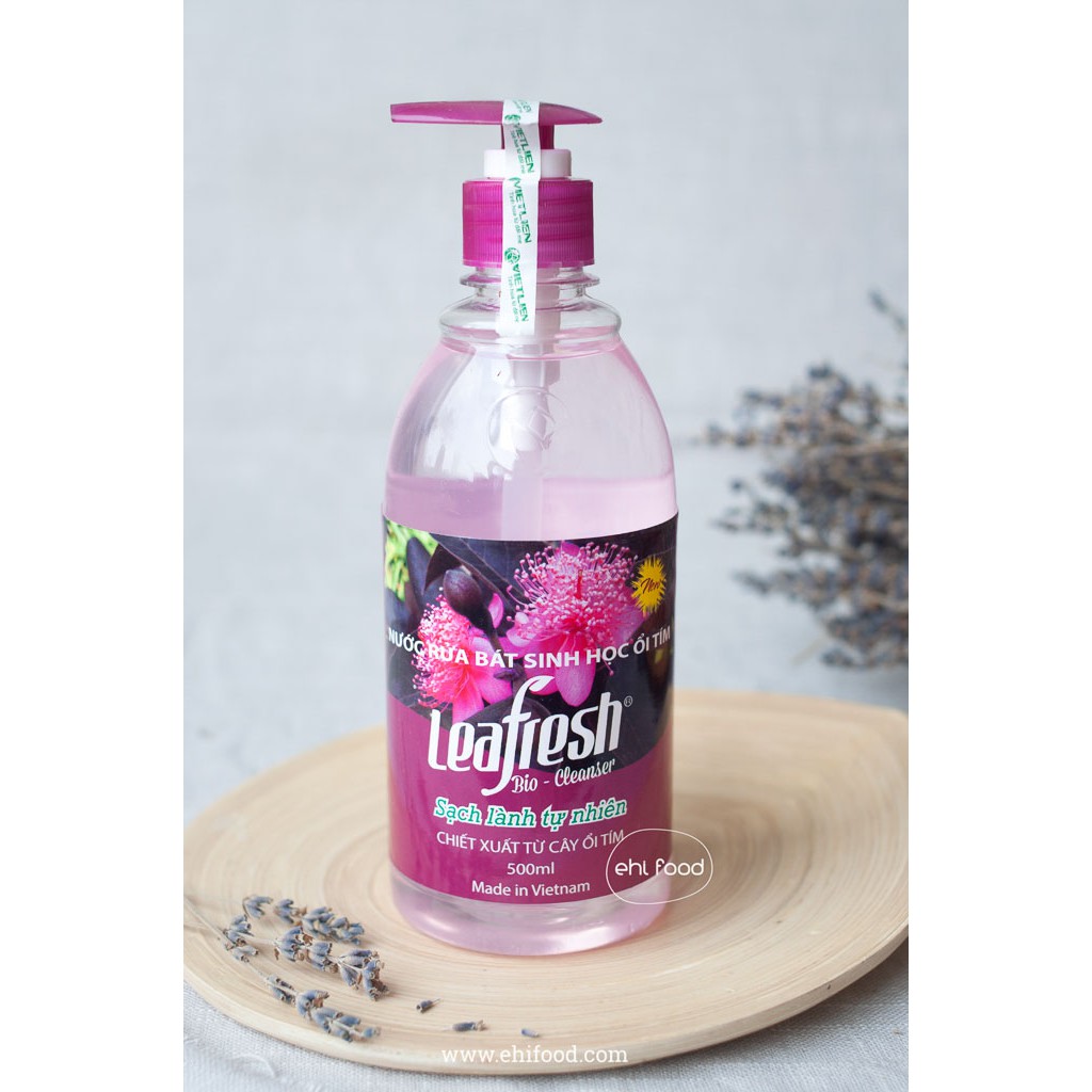 Nước rửa chén sinh học lá ôi tím Leafresh 500ml
