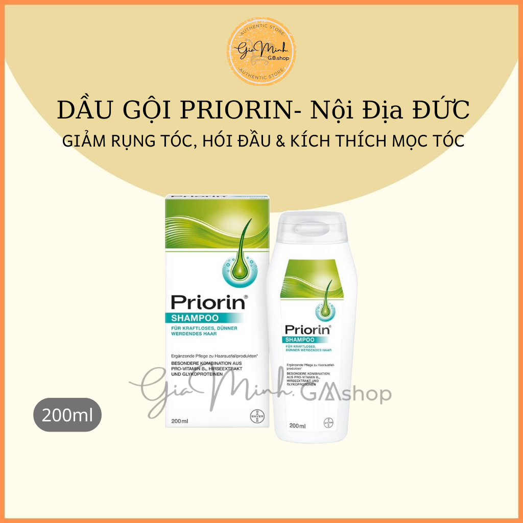 Dầu gội Priorin giúp mọc tóc dành cho tóc rụng yếu và mỏng 200ml- Nội Địa Đức