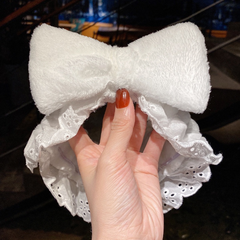 Băng đô rửa mặt băng đô cài tóc họa tiết ren turban bờm tóc nam nữ Hàn quốc cute dễ thương BD6