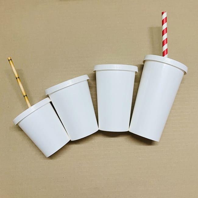 Combo 50 ly giấy nhiều kích thước 9oz - 270ml 12oz - 360ml 16oz - 500ml 22oz -680ml - có lựa chọn kèm nắp giấy