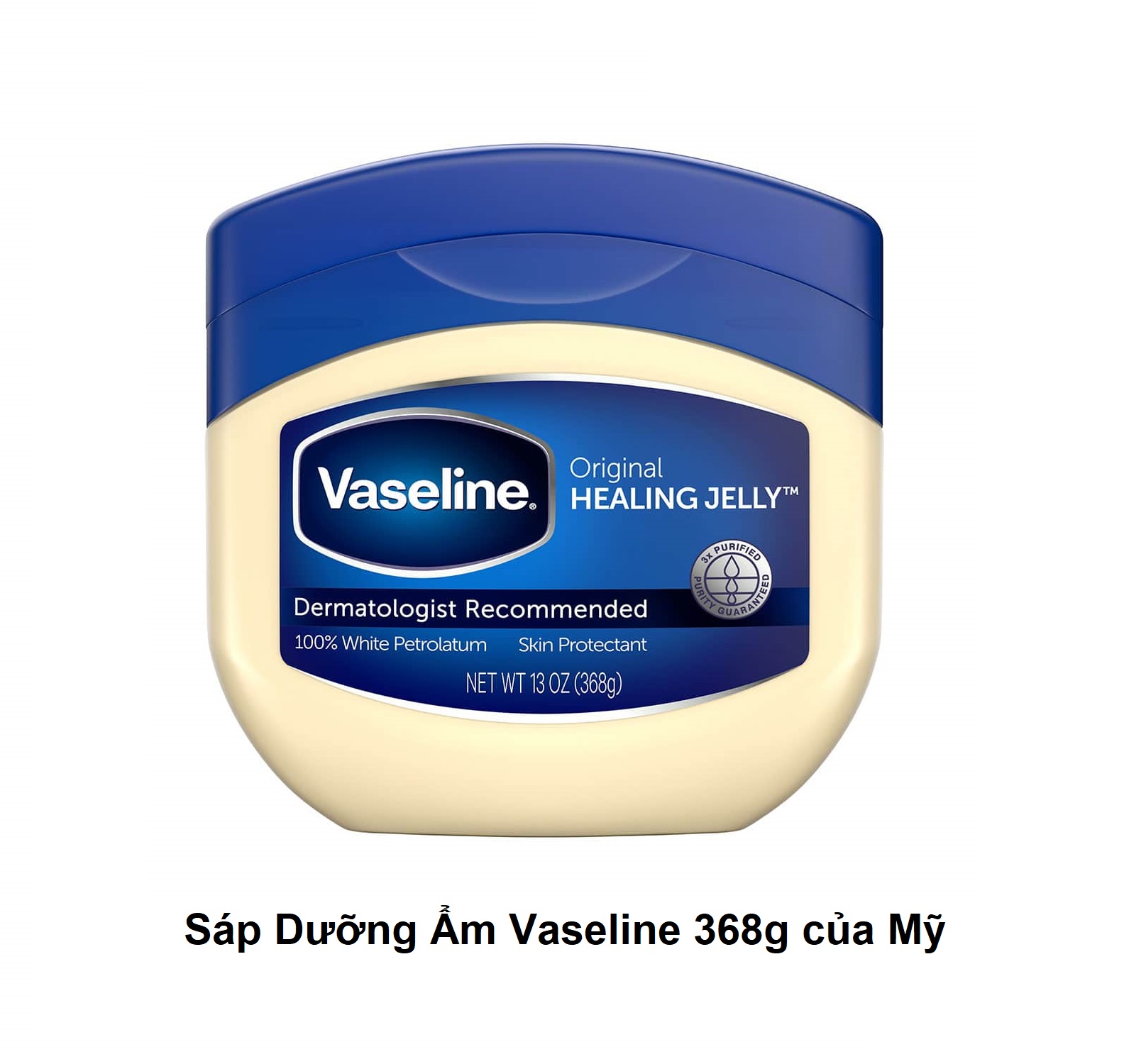 Sáp dưỡng ẩm vaseline 100% pure petroleum jelly original - sáp chống nẻ - làm mềm da - dưỡng ẩm