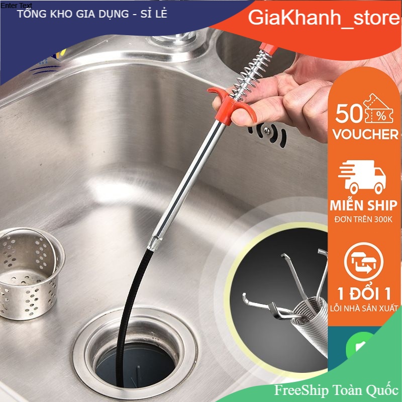 Cây Gắp Rác, Dây Lò Xo Thông Cống Siêu Tiện Lợi, Thông Tắc Bồn Cầu Thông Minh dễ sử dụng