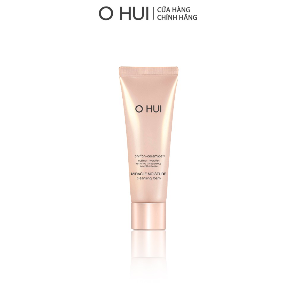 Xả hàng giá sỉ Sữa rửa mặt bổ sung ẩm cho làn da sạch nhưng vẫn tươi mát, căng mịn Ohui Miracle Moisture Cleansing Foam tuýp 40ml