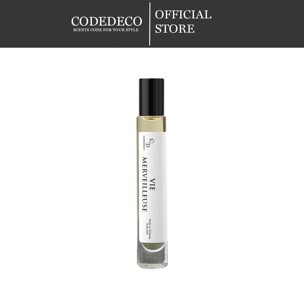 Tinh dầu nước hoa CODEDECO Vie Merveilleuse 10ml lăn ngọt ngào, ấm áp 10ml - Dạng lăn