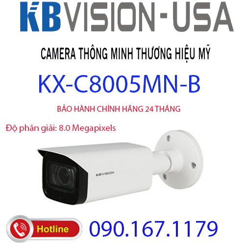 HCMCamera IP hồng ngoại 8.0 Megapixel KBVISION KX-C8005MN-B