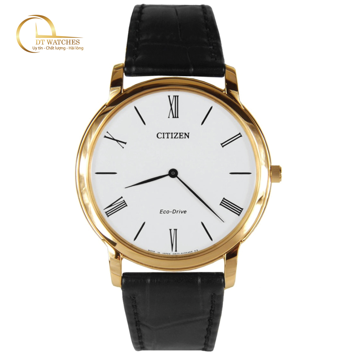 Đồng hồ Nam Citizen Eco Drive năng lượng ánh sáng, kính shapphire, size 39mm AR1113-12B